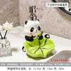 Al por mayor Lindo Panda Multifuncional Drenaje Cerámica Botella Dispensadora de Gel Antibacterial para Manos Baño Sub-Botella de Gel de Ducha Hotel Caja de Jabón