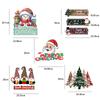 Decoração de Porta Criativa de Natal para Novo Produto Transfronteiriço Cena de Natal Layout de Atmosfera de Festa Pingente de Papel