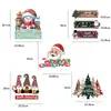Decorações de Pendurar na Porta de Natal Novas e Criativas Transfronteiriças Pingentes de Cabeça de Porta Layout de Cena de Decoração de Festa e Feriado