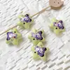 Oso Estrella Impreso Acrílico Conejo Suave Lindo Cuentas DIY Pulsera Hecha a Mano Collar Cadena de Teléfono Móvil con Cuentas Material