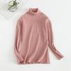 Directo de fábrica cuello alto base elástica grande camisa para mujer ajustada cálida talla grande suéter chaqueta negra fabricantes suministro