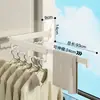 Secador de Roupas Dobrável, Varal de Roupas Retrátil Invisível, Montado na Parede, Sem Furos, Gadget Doméstico para Secar Roupas em Varanda Interna