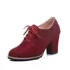 Botines cortos para mujer con cordones delanteros, talla grande, botines de tacón alto único, forro polar de invierno, comercio exterior, botines cortos para todas las estaciones, estilo todo el año 1531
