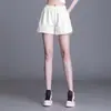 Shorts de Corte A Estilo Americano 2026 para Primavera e Verão, Versátil, Caimento Solto, Cintura Alta, Casual, Moderno, Visual Maduro, Emagrecimento, Alta Elasticidade