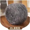 Cebola dourada, lã maohair, bola de lã tecida à mão 50g fio banhado a ouro, seda brilhante tecida à mão, bola de lã média e grossa