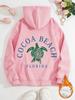 Suéter con capucha de ocio transfronterizo europeo y americano de ebay COCOA BEACH nuevo suéter sencillo de manga larga para mujer