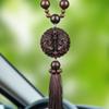 Nova Entrada e Saída Pingente Seguro para Interior de Carro Madeira de Pessegueiro Pingente para Retrovisor de Carro para Homens e Mulheres Pingente Decorativo de Carro de Alta Qualidade
