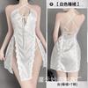 Camisón de lencería sexy fina Lin Linting para mujer, con escote en V profundo, abertura lateral bordada, 2509