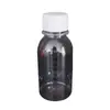 Frasco Graduado para Pet de 100ml, Frasco Plástico para Líquido Oral com Tampa Lacrada Antifurto, Frasco Pequeno para Dosagem de Xarope