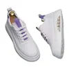 Zapatos Blancos con Amortiguación de Aire para Hombre Moda de Primavera Versátiles Transpirables Zapatos Casuales Zapatos de Moda para Hombre Zapatos con Suela Gruesa Plataforma Elevadora