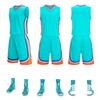 Ropa de Baloncesto al por Mayor Ropa de Baloncesto para Niños con Bolsillo Bilateral Traje de Ropa de Entrenamiento para Hombre Compra en Grupo Jersey Azul Personalizado para Adulto