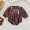 Ropa Nueva para Bebé de Primavera y Otoño, Mameluco para Niña, Luna Llena, Cien Días, Manga Larga, Ropa para Recién Nacidos