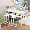 Mesa de bar pequeña de doble capa semi-circular moderna simple para sala de estar, mesa esbelta para uso doméstico, mesa de comedor de café de alta pata montada en la pared y sillas