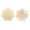 Almofadas de Silicone Invisíveis para Seios Pequenos em Formato de Flor de Ameixa de Verão Transfronteiriças, Protetores de Mamilo Adesivos Sem Costas para Vestido de Noiva Anti-Volume, Ultrafinos