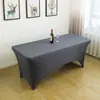 Conjunto de Mesa Elástico Transfronteiriço Conjunto para Bar de Coquetéis Toalha de Mesa Elástica Cobertura de Mesa para Reunião de Hotel Banquete Toalha de Mesa para Casamento ao Ar Livre