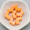 Acessórios DIY acrílico cor sólida moldura pixel coração furo reto coração oco corrente para celular contas