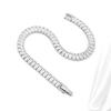 Comercio exterior transfronterizo, novedad, collar de pulsera de acero de titanio con diamantes de lujo ligeros y ligeros para mujer, joyería de alta gama que combina con todo.