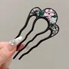 Nuevo peine anti-deslizante estilo coreano con un delicado lazo de mariposa, diseñado para mujeres, creando un peinado alto elegante, y con un elegante pasador lateral y accesorio para el cabello