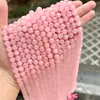 Pulseira de Cristal Rosa Grau 5A Contas Soltas Contas Redondas Semi-Acabadas Acessórios para Joias DIY Feitos à Mão Acessórios de Contas Soltas Atacado