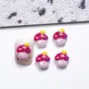 Decorações de Arte para Unhas Desenho de Doces, Acessórios de Unha 3D Fofos, Bolo de Coração Temático de Comida, Acessórios de Unha Vestíveis de Laço