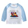 Camiseta infantil de manga comprida roupas de outono 2022 Primavera e Outono nova moda masculina top camiseta básica infantil roupa infantil