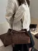 Bolso Casual Retro de Gran Capacidad 2025 Otoño e Invierno Nuevo Moda Bolso de Axila Versátil Moda Bolso de Hombro
