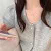 Colar de laço de fita feminino High Sense 2024 Nova entrada de nicho de luxo Saia de verão Acessórios de corrente de clavícula