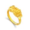 Anillo chapado en oro moneda europea de oro valiente anillo dividido masculino/femenino operación para hacer fortuna joyería de oro de imitación