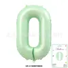 Globos Digitales de Tarjeta de 40 pulgadas Cubierta Dura Envueltos Individualmente Tarjeta de Papel Globos de Papel de Aluminio Globos de Decoración para Fiesta de Cumpleaños Venta al por Mayor