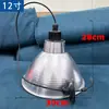 Pantalla de Lámpara Gruesa de LED con 6.5 Agujeros y Núcleo de Cobre, Cubierta Reflectante de Aluminio Industrial y Minera, Poste de Lámpara con Cable Colgante, Cadena Colgante para Almacén de Fábrica