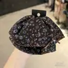 Presilha de Cabelo Vintage Floral Estilo Coreano para Rabo de Cavalo com Elástico Laço Colorido Fresco para o Dia a Dia e Penteados Presos