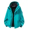 Chaqueta de invierno para mujer tres en uno con forro polar desmontable, a prueba de viento y transpirable, adecuada para actividades al aire libre y montañismo