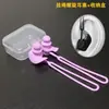 Cordón para Tapones de Oído para Nadar, Tapones de Silicona de Tres Capas para Adultos, para Bañarse, Lavarse el Cabello, Nadar, Prevenir la Entrada de Agua en los Oídos
