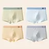 Ropa interior para niños, Calzoncillos tipo bóxer de algodón puro para niños, Forro completo de algodón en la entrepierna para adolescentes en su período de desarrollo, No pellizca los glúteos