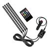 Fuente en stock 48 72LED manguera de silicona uno a cuatro luz ambiental para coche luz ambiental para pies de coche al por mayor