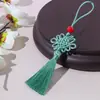 Mini Nó Chinês Borla Pendente Nº 7 6 Placas Pequeno Nó Chinês Pingente de Celular Marcador de Página Antigo Pingente de Borla Atacado
