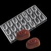 Molde de Chocolate de Plástico Duro PS Molde de Cubitos de Hielo Rosa Herramientas para Hornear Gelatina 3D Disponibles en Varios Estilos