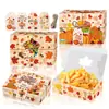 HZ033-K Comercio Exterior Hoja de Arce Otoñal Piña Pavo Calabaza Fiesta Festiva Caja de Regalo Decoración Etiqueta