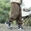 Calça de moletom infantil forrada com fleece para primavera e outono, calça de moletom infantil de tamanho médio e grande, calças casuais infantis para outono e inverno, calças de veludo infantis de peça única