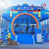 Nuevo modelo de coche divertido que sopla burbujas, equipo de diversión para niños, equipo eléctrico de parque de atracciones interactivo para padres e hijos, para interiores y exteriores, fabricante