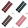Conjunto de Arte de Unhas Transfronteiriço Meiko Morandi Adesivo Completo Cor Sólida Simples Foil para Unhas Degradê com Glitter em Estoque
