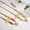 Cordão de Colar Tecido à Mão Estilo Xizang, Conta Dzi de Thangka, Cordão para Pingente de Conta Dzi, Cordão para Corrente de Suéter com Contas de Vidro Cor de Cinza