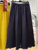 Talla Grande 240 Jin Pantalones Casuales de Pierna Ancha de Verano para Mujer, Nuevo Estilo, con Volantes, Cintura Elástica Adelgazante, Pantalones Cortos de Color Contrastante