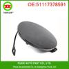 Capa de reboque para para-choque dianteiro de carro, preta, redonda, gancho de reboque, adequada para BMW X5F15 51117378591