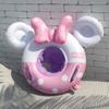 Pato transparente de celebridad de Internet para bebé, anillo de asiento grueso para bebé, anillo de natación para axilas para niños, juguete inflable transfronterizo