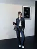 Jaqueta Jeans Curta Única e Super Estilosa Estilo Coreano em Cor Jeans Natural para Mulheres, Novo Modelo de Outono 2026, Jaqueta Cardigan com Ombro Normal