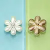 Accesorios populares de aleación en línea, materiales para manualidades estilo coreano, pinzas para el pelo de perlas y pedrería, accesorios para el cabello hechos a mano, pasadores florales