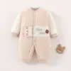 Mono para Bebé Recién Nacido Jingqi Otoño e Invierno Acolchado Ropa para Recién Nacidos Otoño Ropa para Bebé Niño y Niña Ropa para Gatear