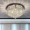 Lámpara de Techo de Cristal Moderna de Lujo Ligero para Sala de Estar, Lámpara de Dormitorio, Lámparas de Techo de Estilo Europeo Nuevo de Lujo y Elegantes de Zhongshan, Iluminación para Dormitorio Principal