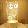 Luz de Noche 3D Creativa de Dibujos Animados Acrílica Enchufable Lámpara de Mesa Grabado Personalizado Logo de Empresa Regalo para Evento Souvenir
